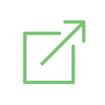 External Link Icon - Shows users that they'll be leaving an app for a website Illustrazione stock
