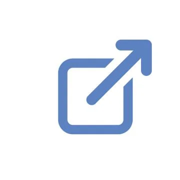 External Link Icon - Shows users that they'll be leaving an app for a website Illustrazione stock