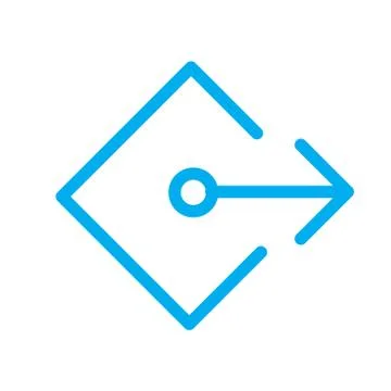 External Link Icon - Shows users that they'll be leaving an app for a website Stock Illustration