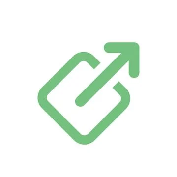 External Link Icon - Shows users that they'll be leaving an app for a website Illustrazione stock
