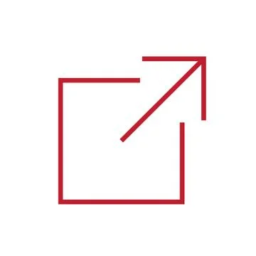 External Link Icon - Shows users that they'll be leaving an app for a website Illustrazione stock