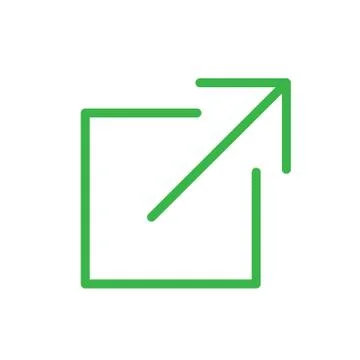 External Link Icon - Shows users that they'll be leaving an app for a website Illustrazione stock