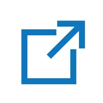 External Link Icon - Shows users that they'll be leaving an app for a website Illustrazione stock