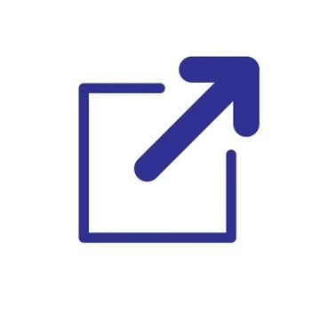 External Link Icon - Shows users that they'll be leaving an app for a website Illustrazione stock