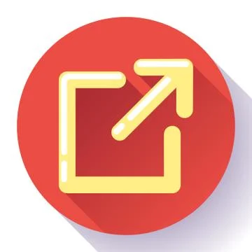 External Link Icon - user will know they are leaving the app to visit an Illustrazione stock