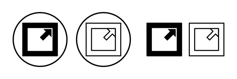 External link icon vector. hyperlink chain symbol. download, share, Stock Illustration