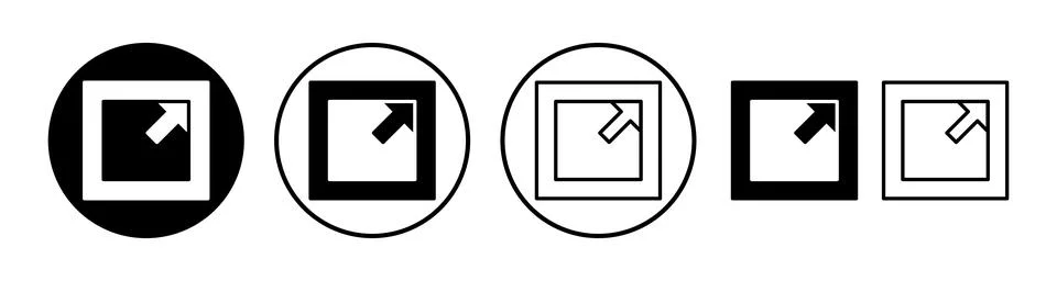 External link icon vector. hyperlink chain symbol. download, share, Stock Illustration