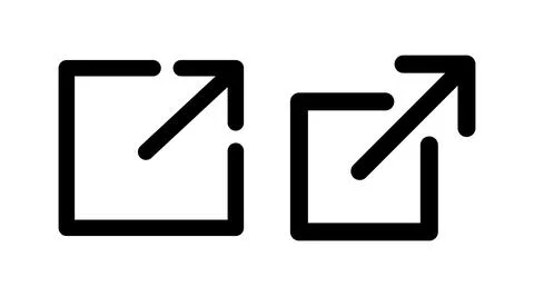 External link icon vector. hyperlink chain symbol. download, share, Stock Illustration