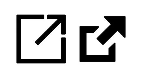 External link icon vector. hyperlink chain symbol. download, share, Stock Illustration