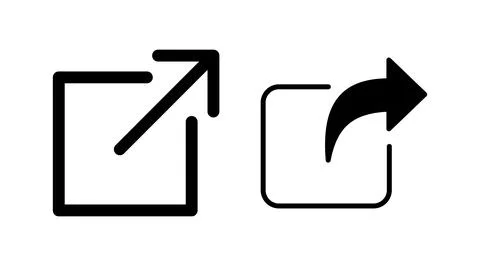 External link icon vector. hyperlink chain symbol. download, share, Stock Illustration