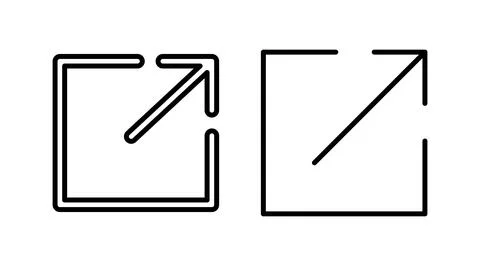 External link icon vector. hyperlink chain symbol. download, share, Stock Illustration