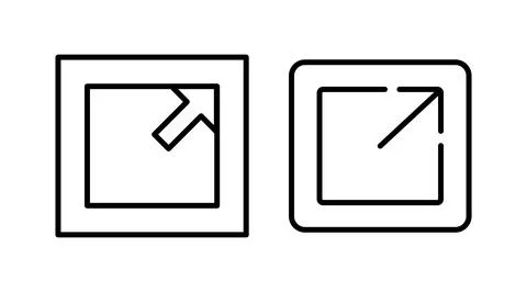 External link icon vector. hyperlink chain symbol. download, share, Stock Illustration