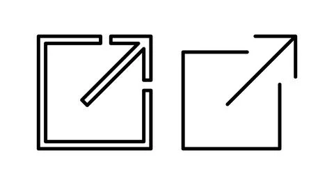 External link icon vector. hyperlink chain symbol. download, share, Stock Illustration