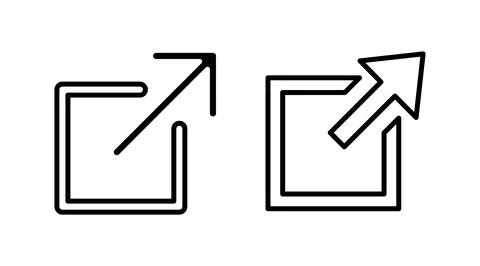 External link icon vector. hyperlink chain symbol. download, share, Stock Illustration