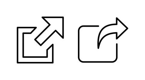 External link icon vector. hyperlink chain symbol. download, share, Stock Illustration