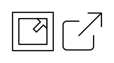 External link icon vector. hyperlink chain symbol. download, share, Stock Illustration