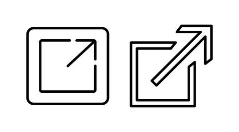 External link icon vector. hyperlink chain symbol. download, share, Stock Illustration