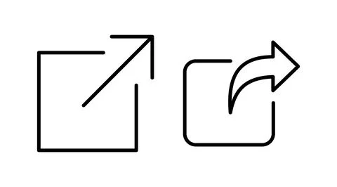 External link icon vector. hyperlink chain symbol. download, share, Stock Illustration