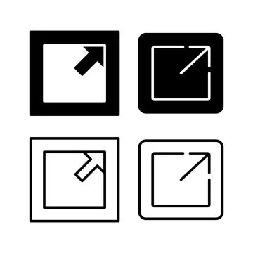 External link icon vector. hyperlink chain symbol. download, share, Stock Illustration