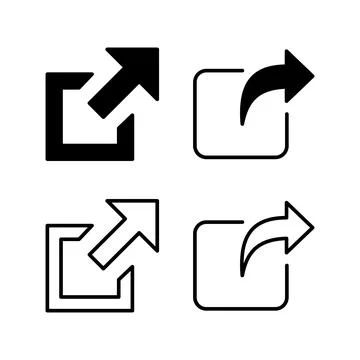 External link icon vector. hyperlink chain symbol. download, share, Stock Illustration