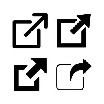 External link icon vector. hyperlink chain symbol. download, share, Stock Illustration