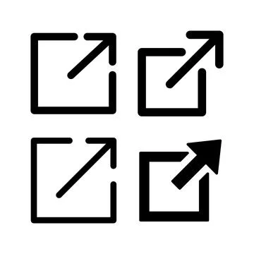 External link icon vector. hyperlink chain symbol. download, share, Stock Illustration