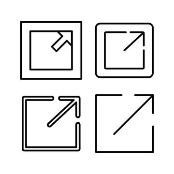 External link icon vector. hyperlink chain symbol. download, share, Stock Illustration