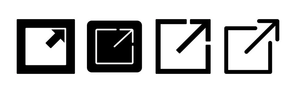 External link icon vector. hyperlink chain symbol. download, share, Stock Illustration
