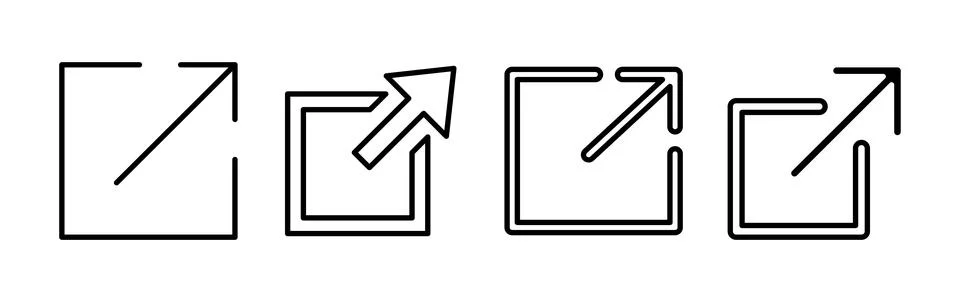 External link icon vector. hyperlink chain symbol. download, share, Stock Illustration