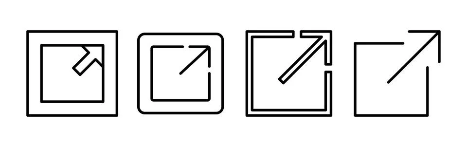 External link icon vector. hyperlink chain symbol. download, share, Stock Illustration