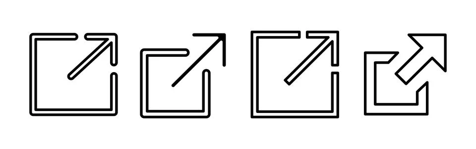 External link icon vector. hyperlink chain symbol. download, share, Stock Illustration