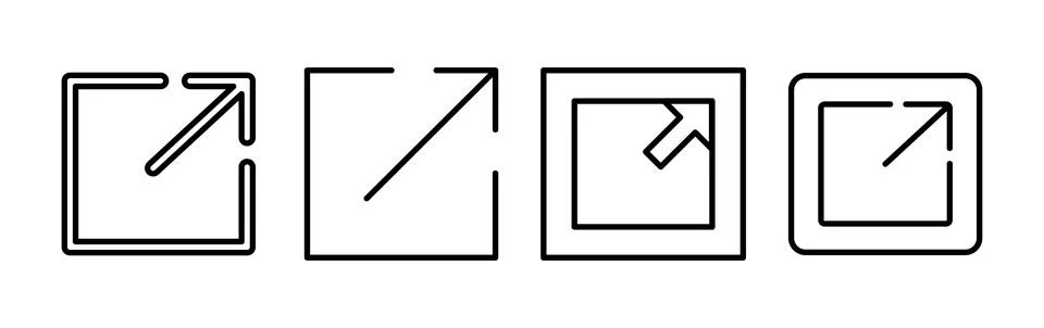 External link icon vector. hyperlink chain symbol. download, share, Stock Illustration