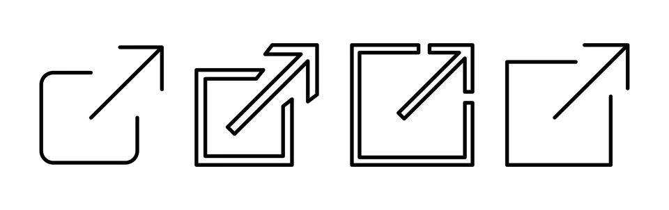 External link icon vector. hyperlink chain symbol. download, share, Stock Illustration