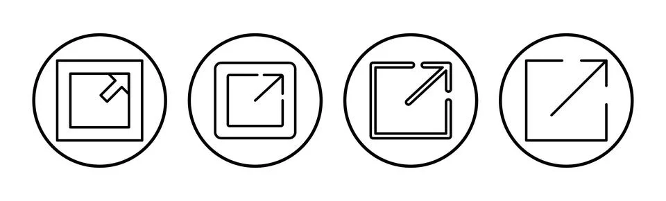External link icon vector. hyperlink chain symbol. download, share, Stock Illustration