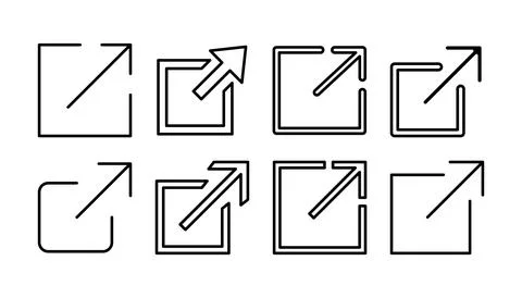 External link icon vector. hyperlink chain symbol. download, share, Stock Illustration