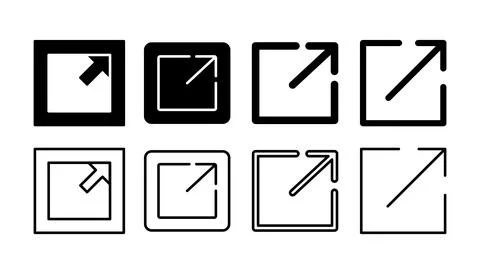 External link icon vector. hyperlink chain symbol. download, share, Stock Illustration