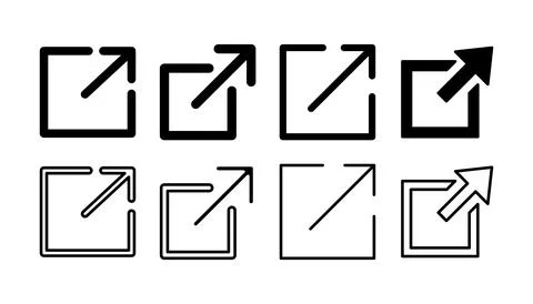 External link icon vector. hyperlink chain symbol. download, share, Stock Illustration