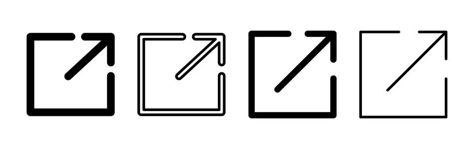 External link icon vector. hyperlink chain symbol. download, share, Stock Illustration