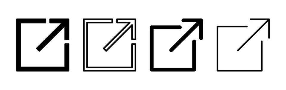 External link icon vector. hyperlink chain symbol. download, share, Stock Illustration