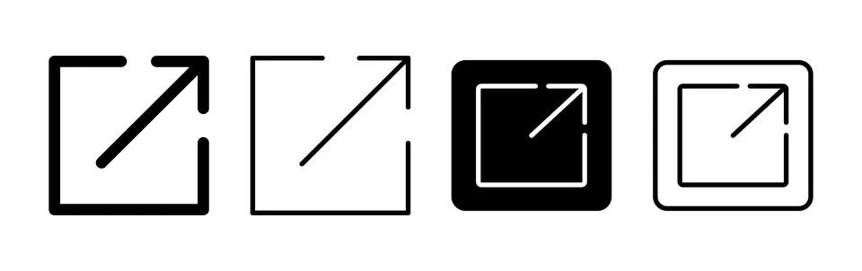 External link icon vector. hyperlink chain symbol. download, share, Stock Illustration