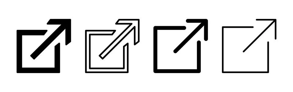 External link icon vector. hyperlink chain symbol. download, share, Stock Illustration