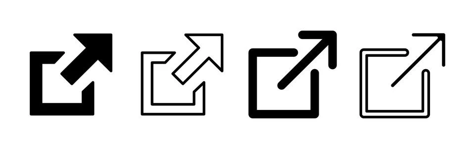 External link icon vector. hyperlink chain symbol. download, share, Stock Illustration