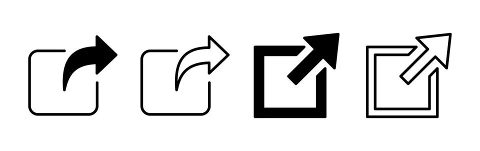 External link icon vector. hyperlink chain symbol. download, share, Stock Illustration