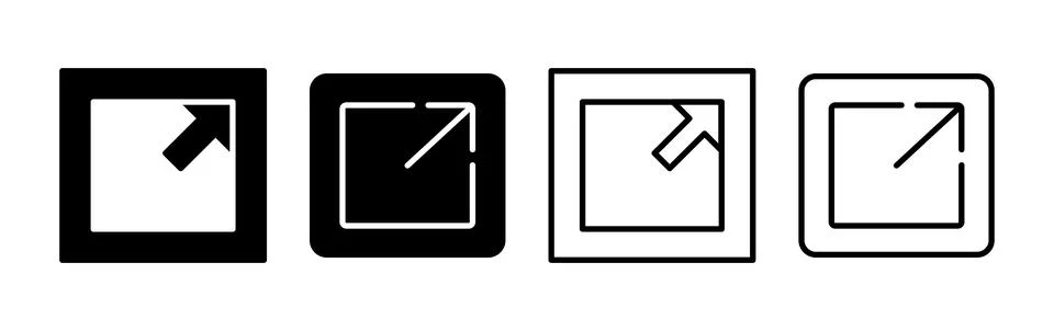 External link icon vector. hyperlink chain symbol. download, share, Stock Illustration
