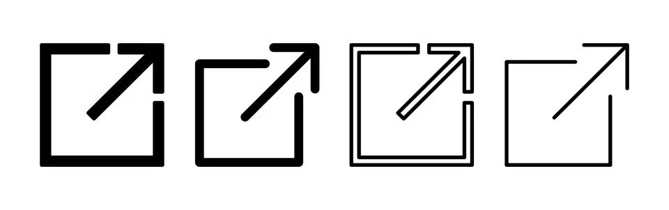 External link icon vector. hyperlink chain symbol. download, share, Stock Illustration