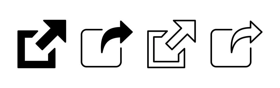 External link icon vector. hyperlink chain symbol. download, share, Stock Illustration
