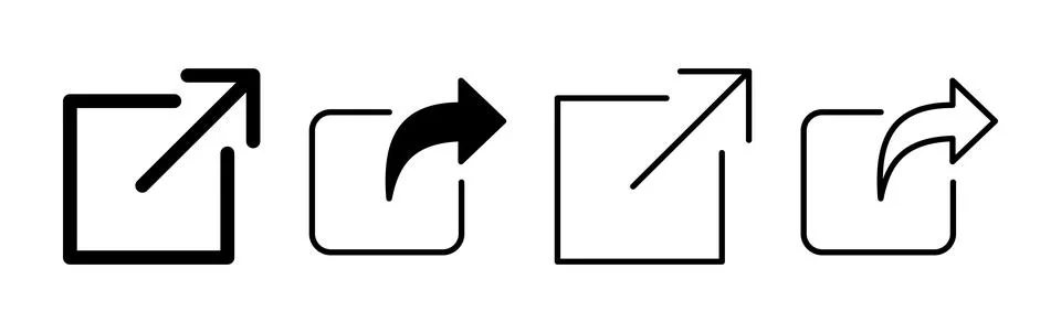 External link icon vector. hyperlink chain symbol. download, share, Stock Illustration