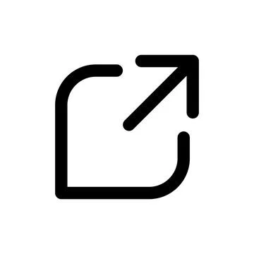 External link icon vector illustration. link sign and symbol. hyperlink symbo Stock Illustration