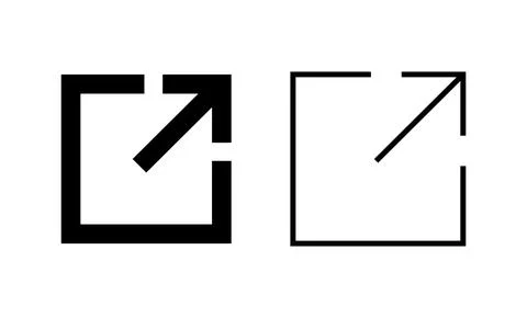 External link icon vector. link sign and symbol. hyperlink symbol Stock Illustration
