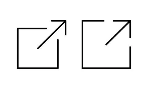 External link icon vector. link sign and symbol. hyperlink symbol Stock Illustration